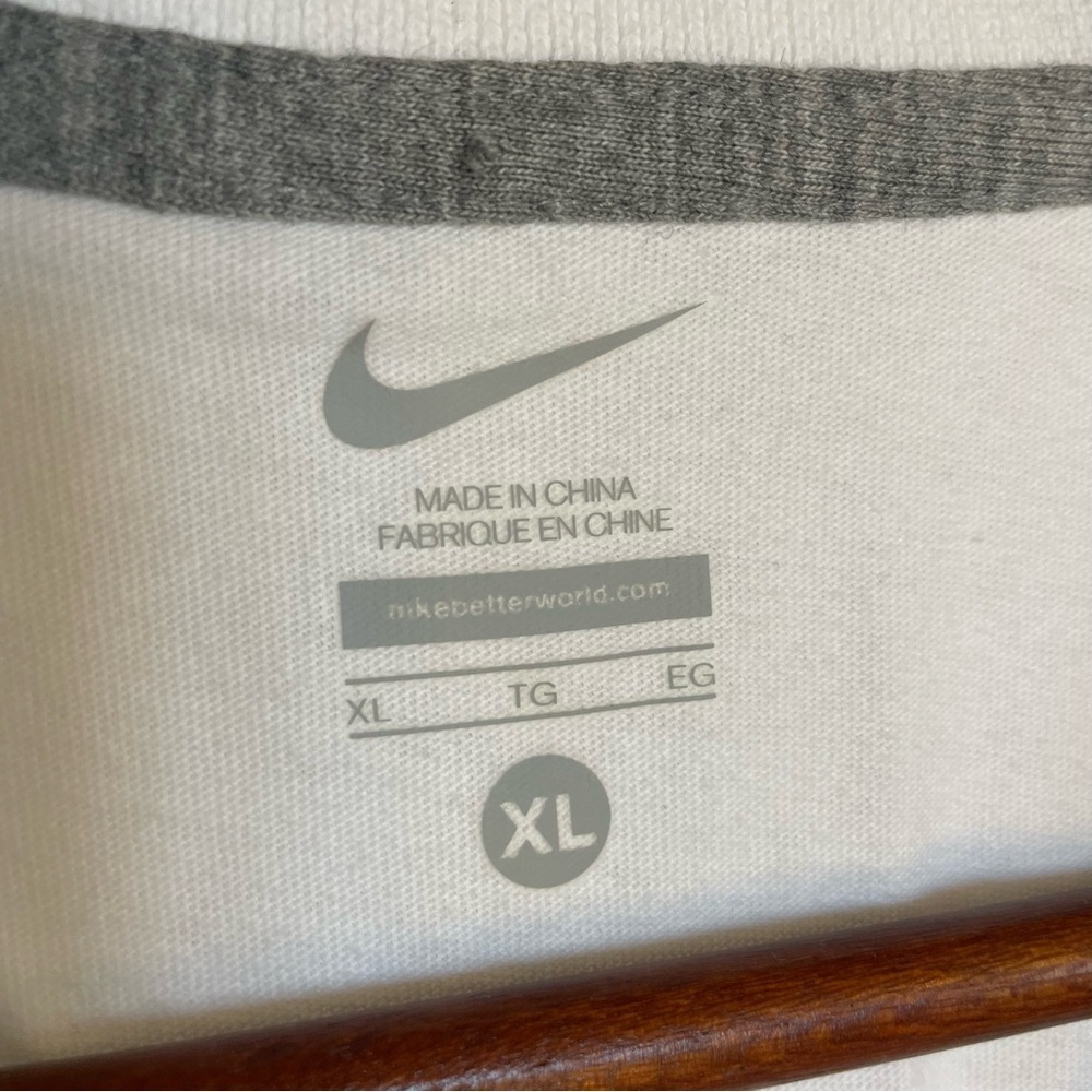 NIKE Men’s White Black Swoosh Short Sleeve Polo Collar Size XL - Picture 8 of 14